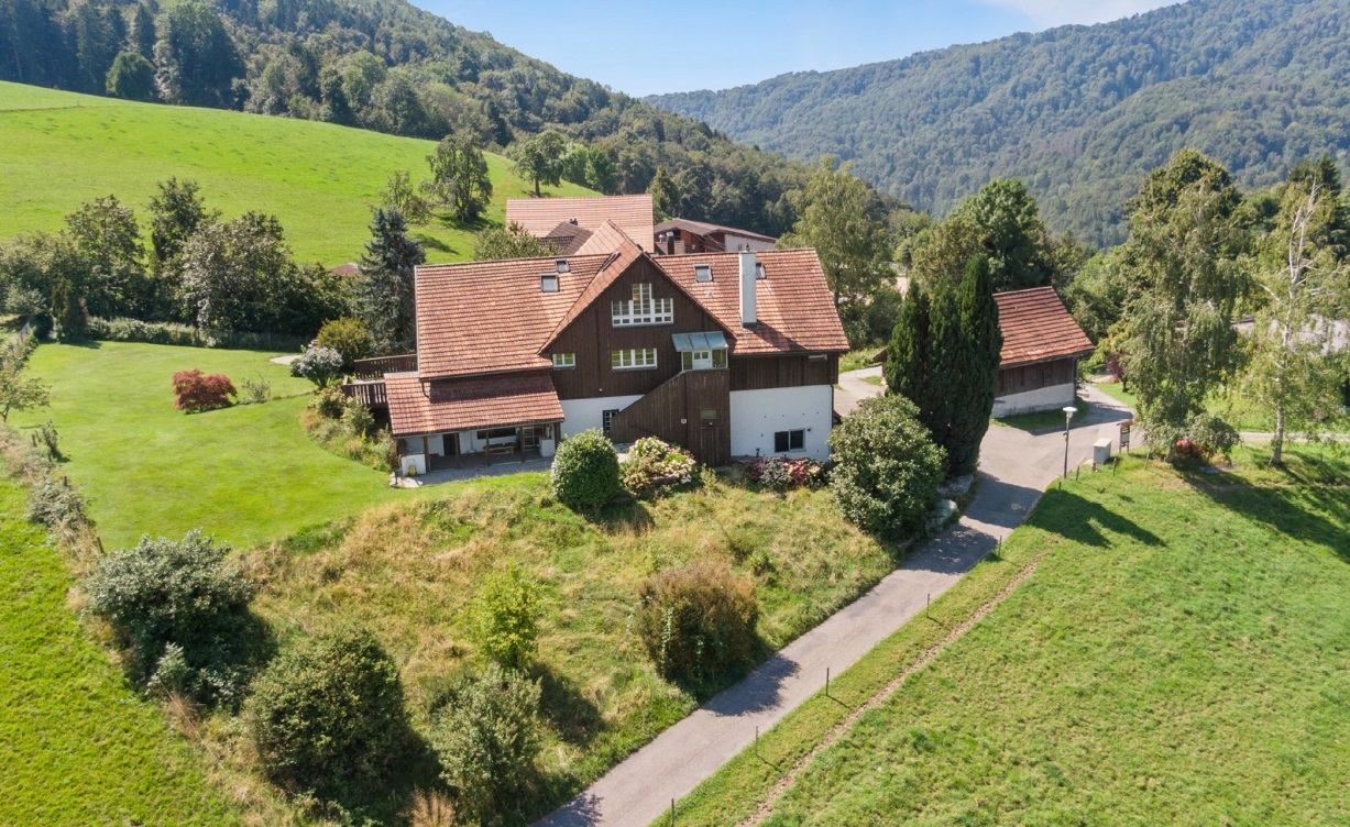 Ländliches Anwesen in Hanglage mit Haupt- und Nebengebäuden