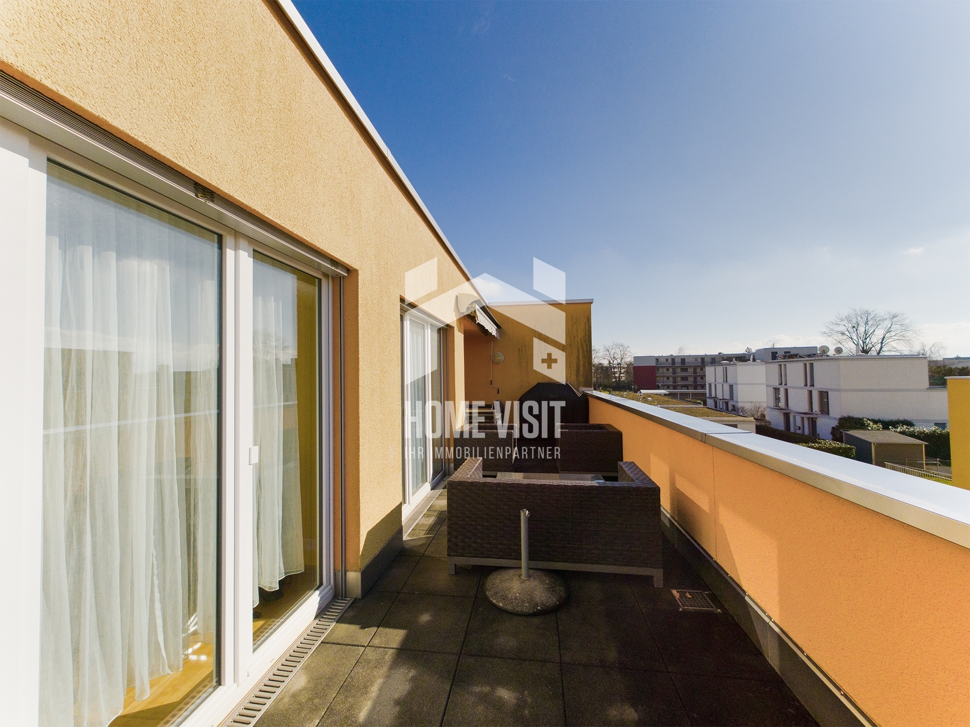 Balkon mit Sitzbereich