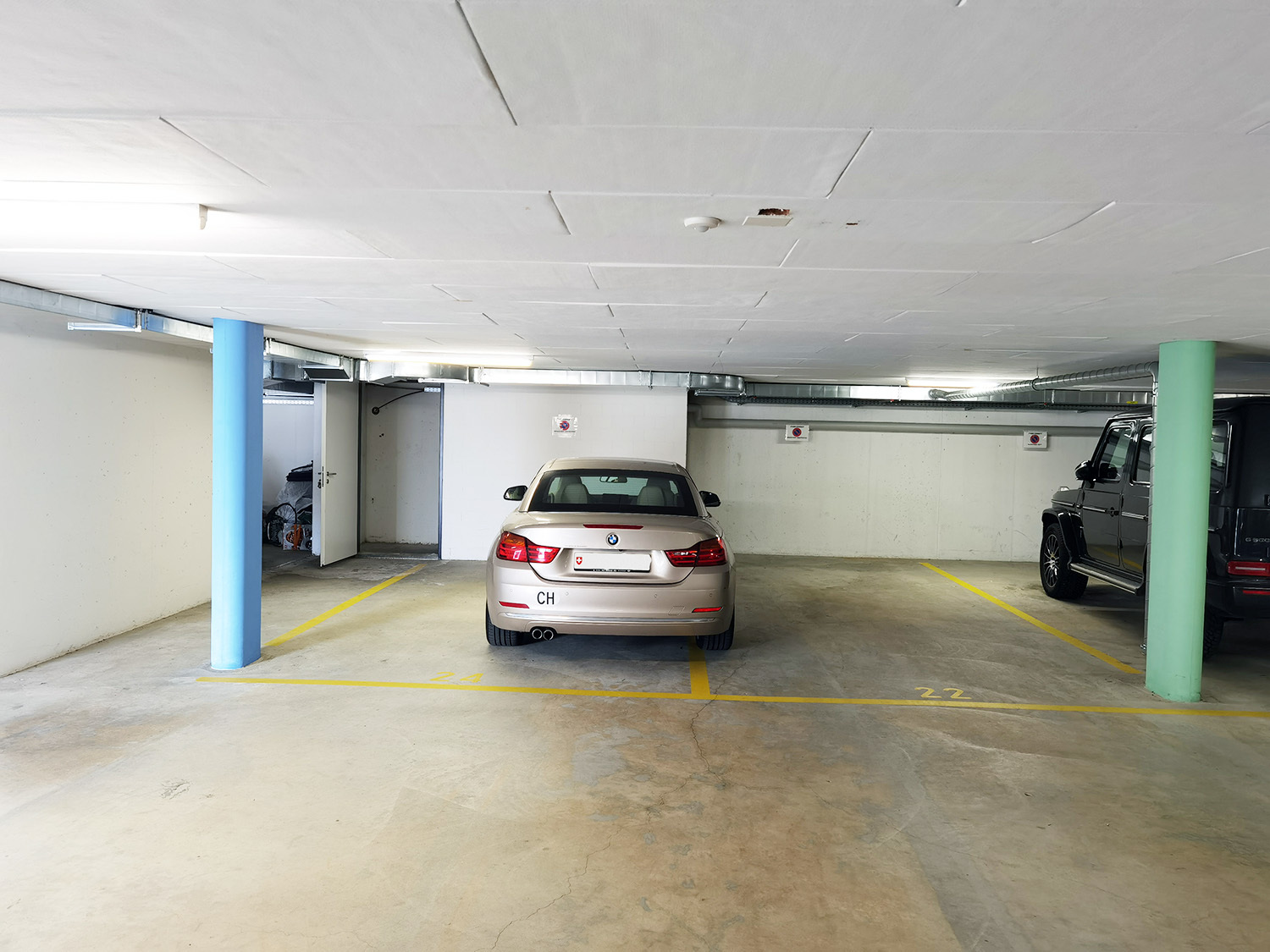 Parkplatz in einer Tiefgarage