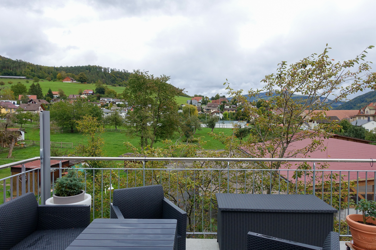 Balkon mit Landschaftsblick