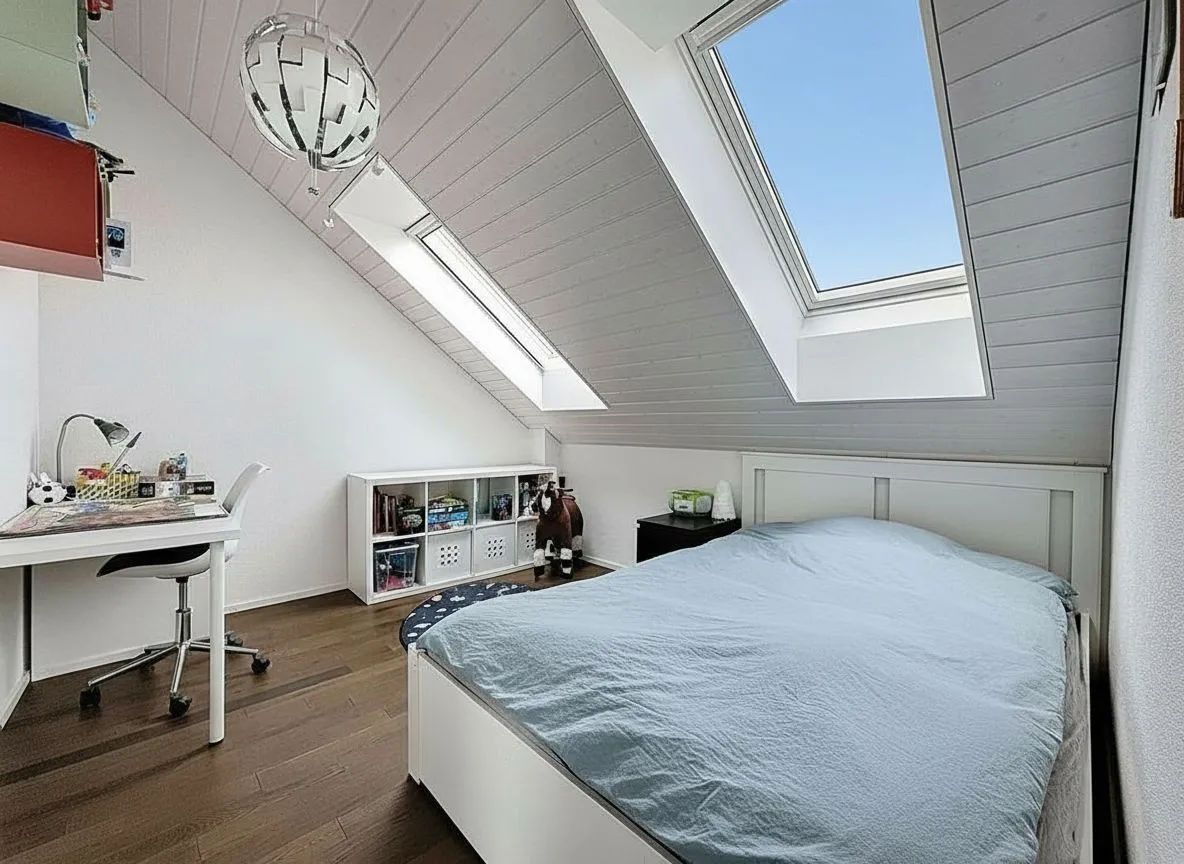 Ausgebautes Dachgeschoss-Schlafzimmer