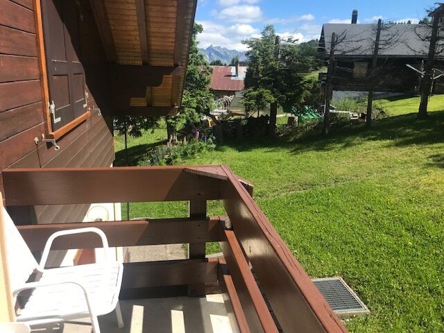 Balkon mit Gartenblick