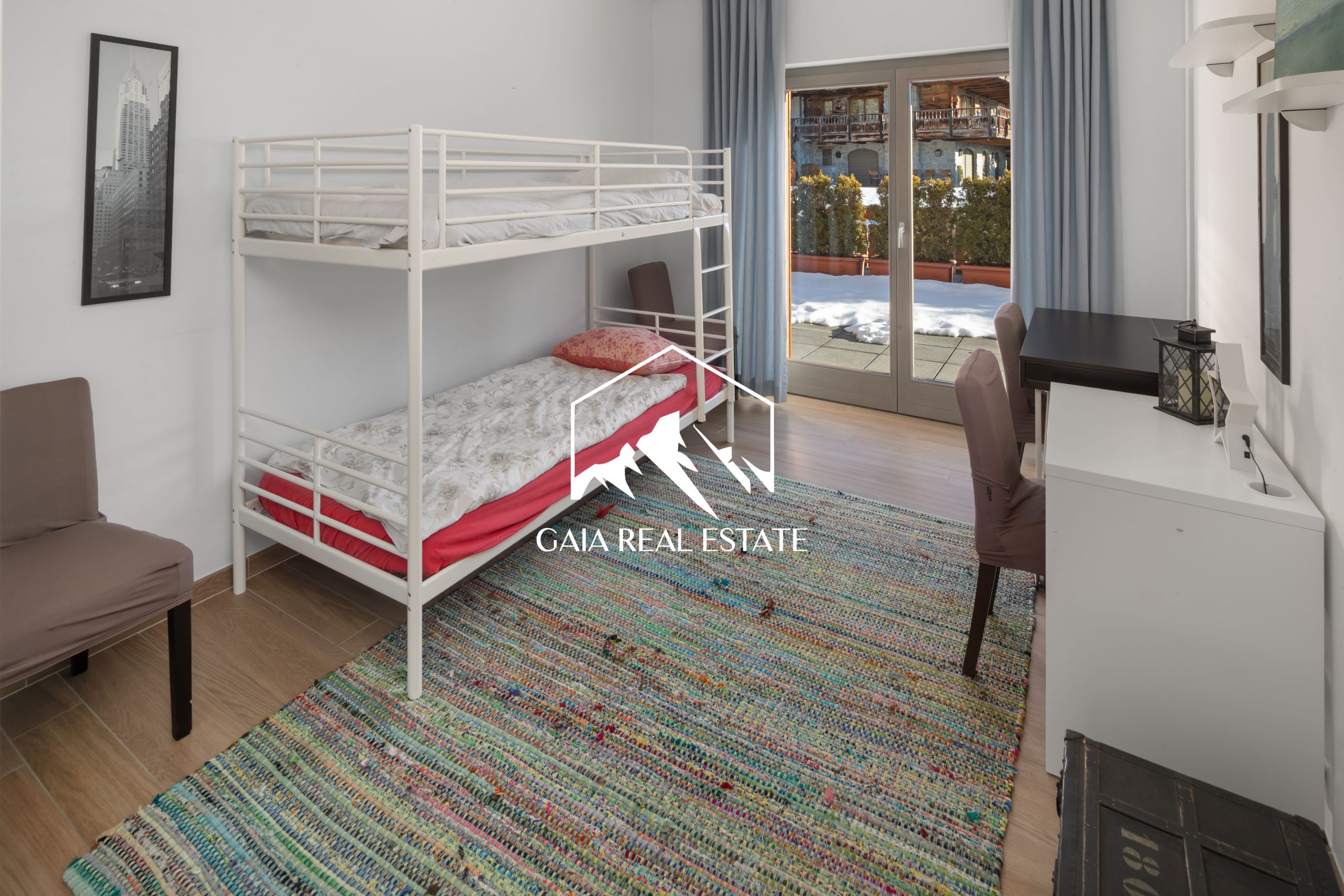 Kinder- bzw. Gästezimmer mit Etagenbett