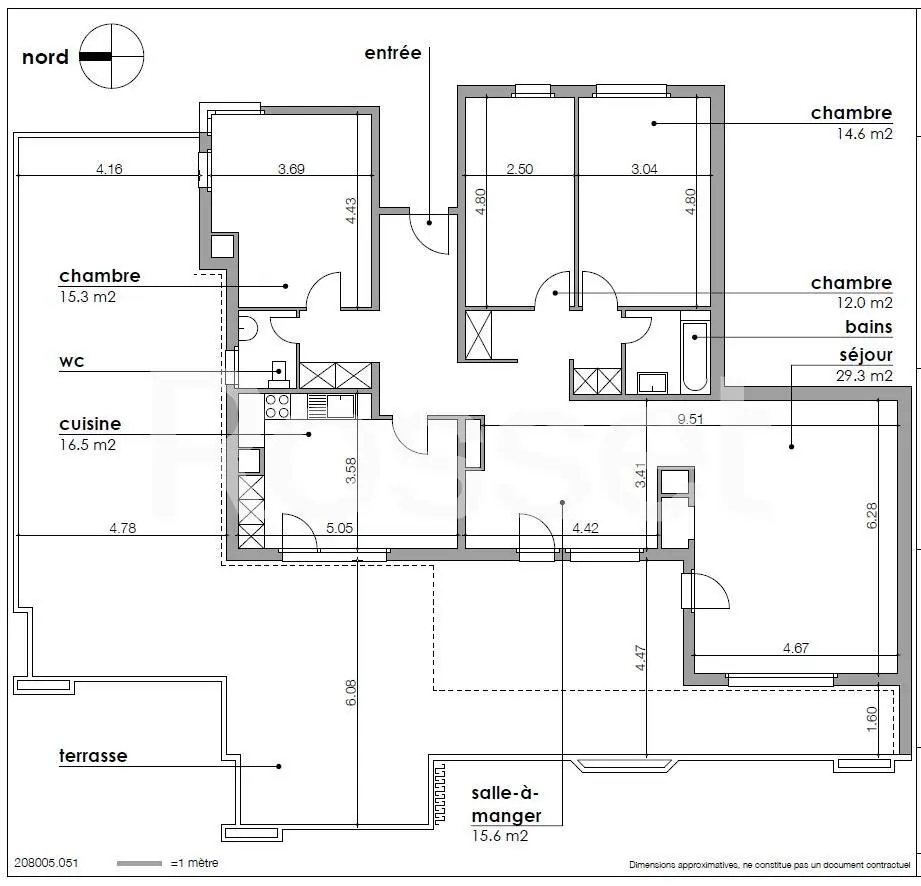 Grundriss einer Wohnung