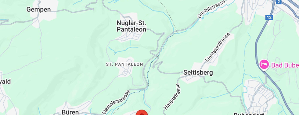 Kartenansicht einer Umgebung in der Schweiz