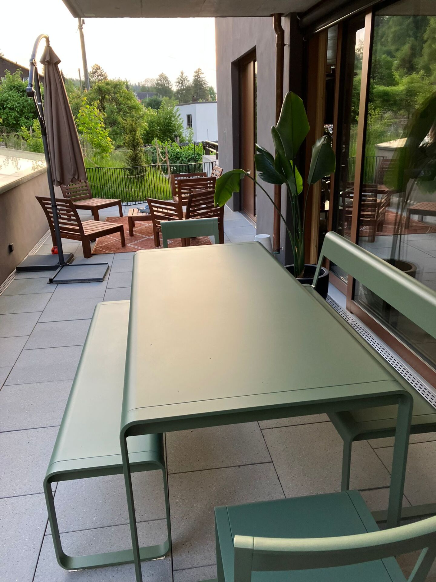 Terrasse mit Sitzgruppe