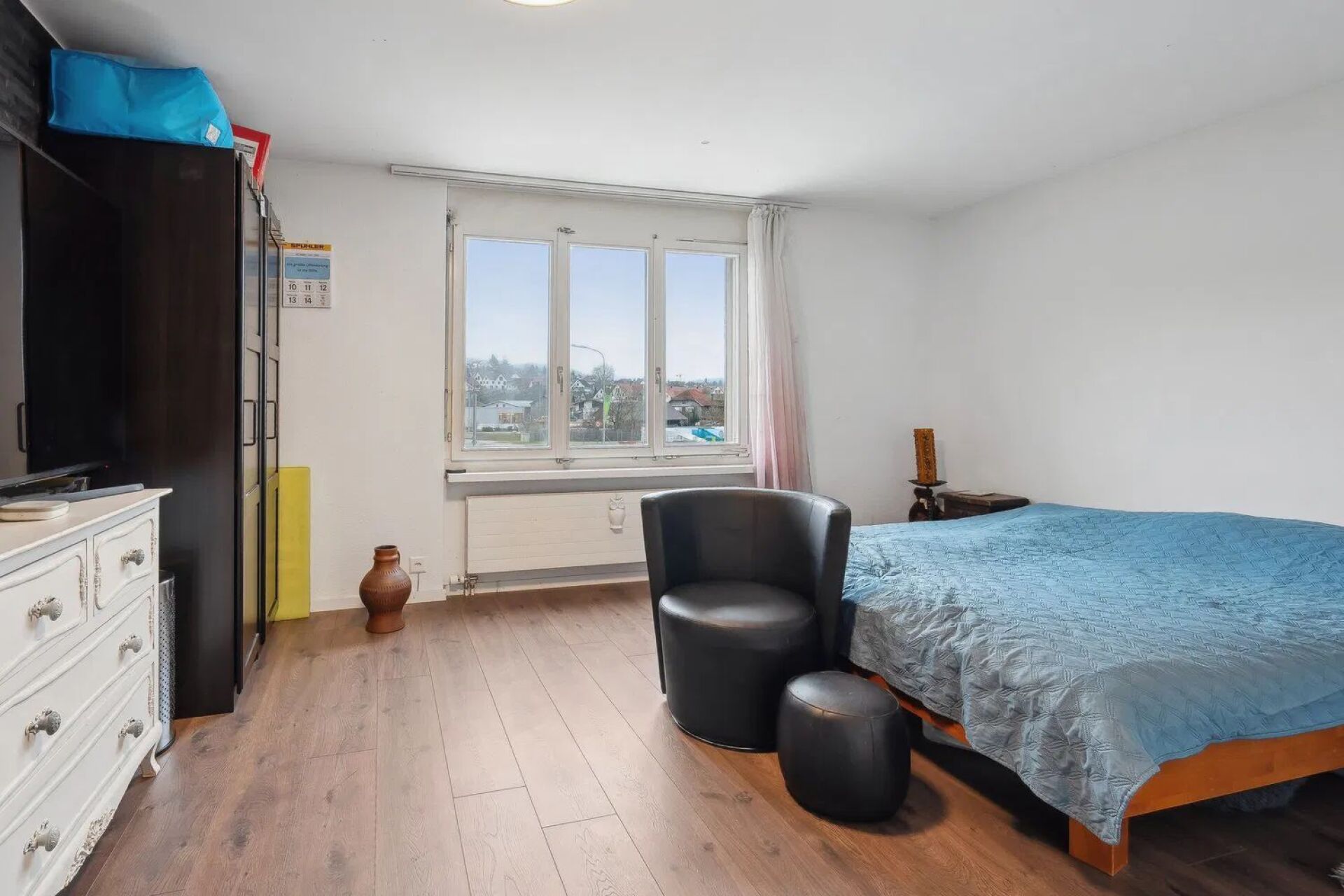 Schlafzimmer mit Ausblick