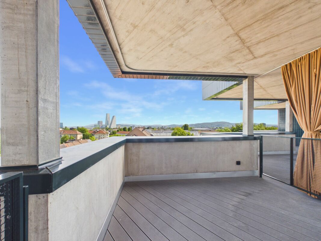 Balkon mit Panoramaausblick