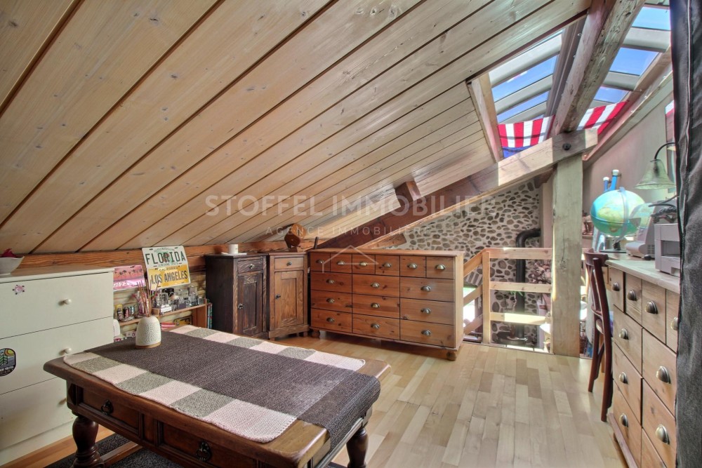 Dachbodenraum mit Holzausbau