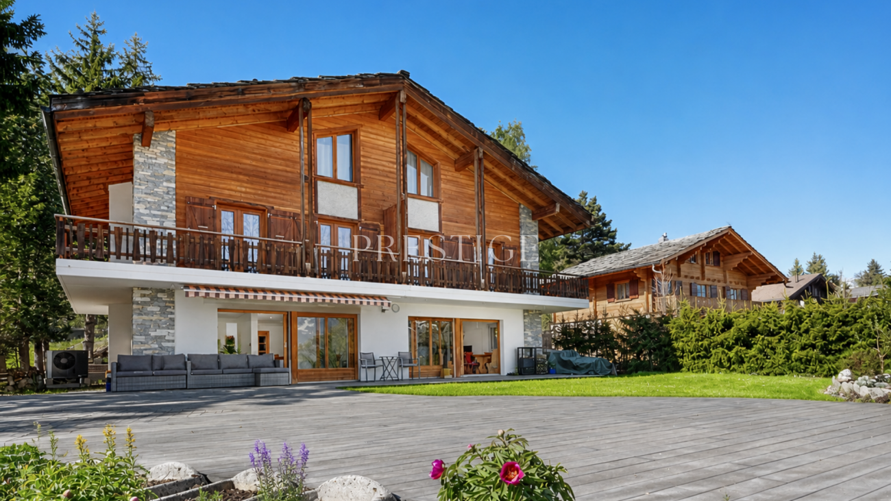 Alpenchalet mit Terrasse und Garten
