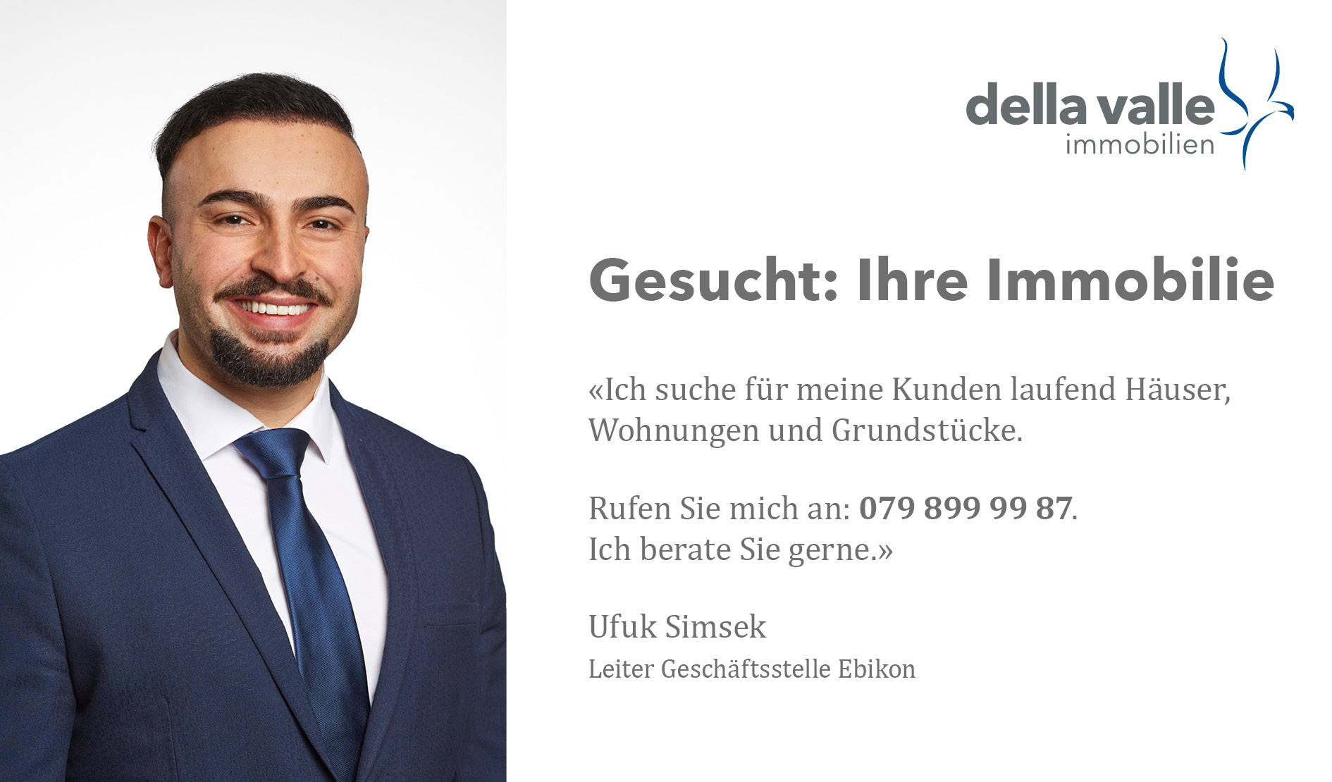 Werbeanzeige eines Immobilienmaklers
