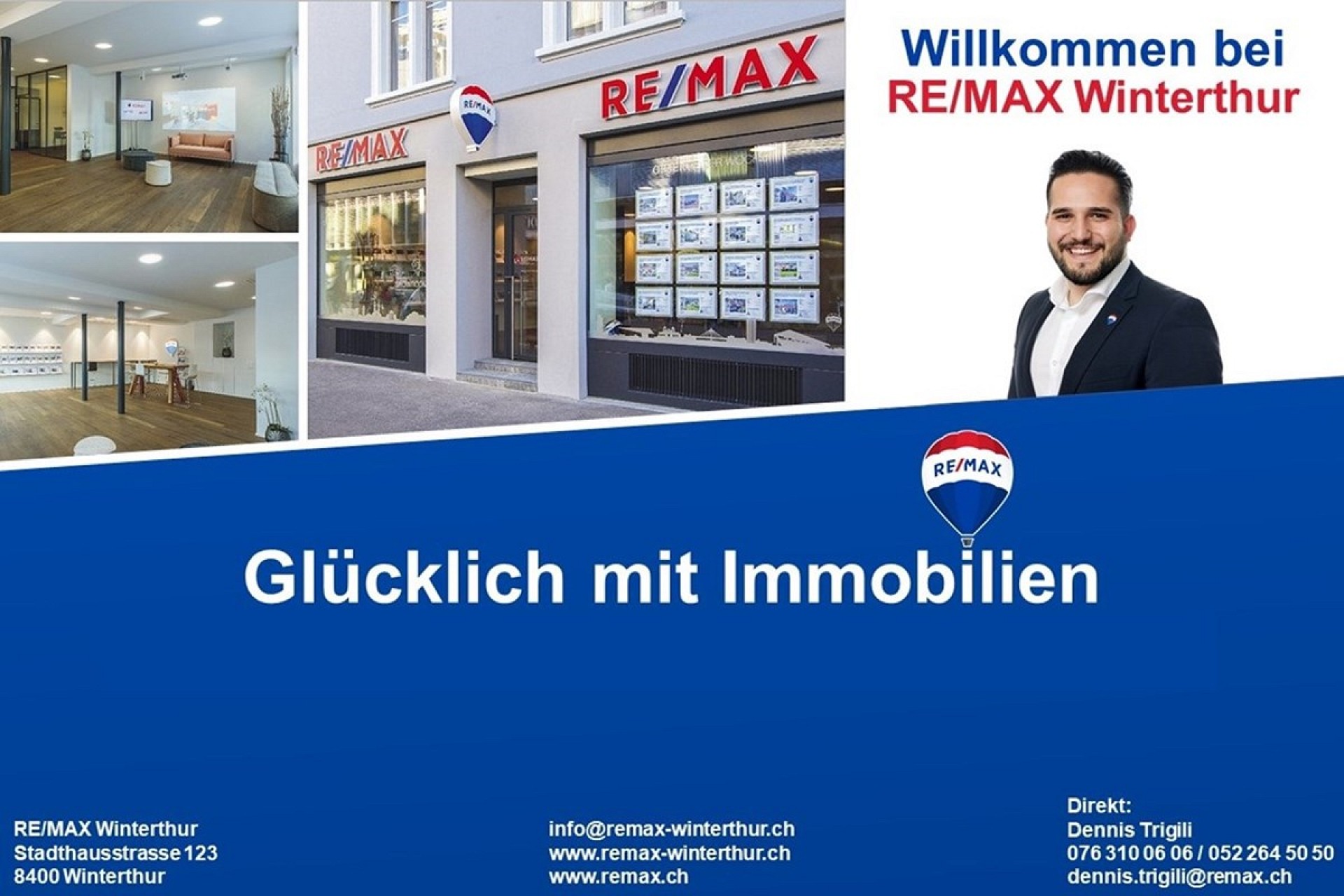 Werbe- und Immobilien-Branding-Collage