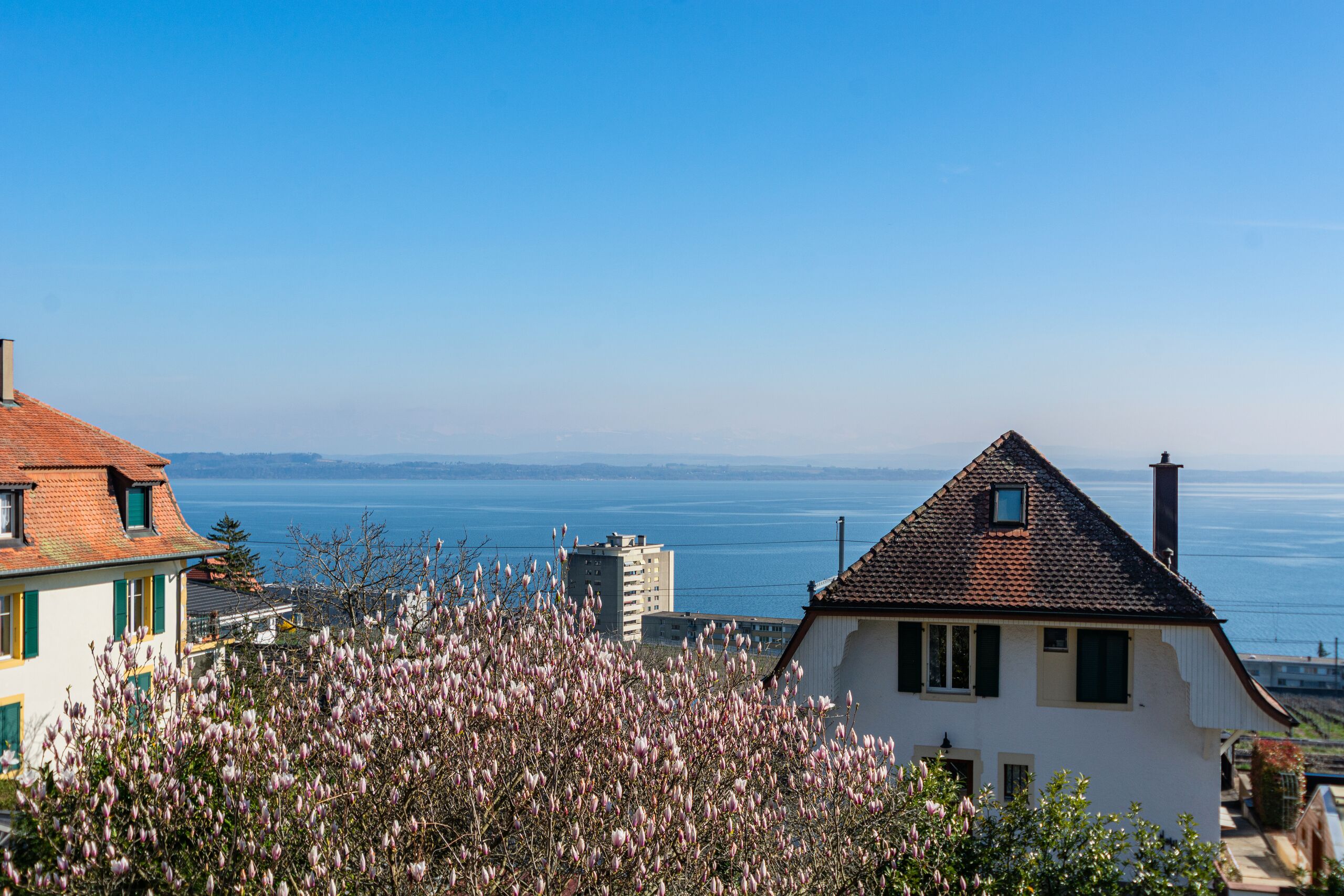 Wohnhäuser mit Seeblick