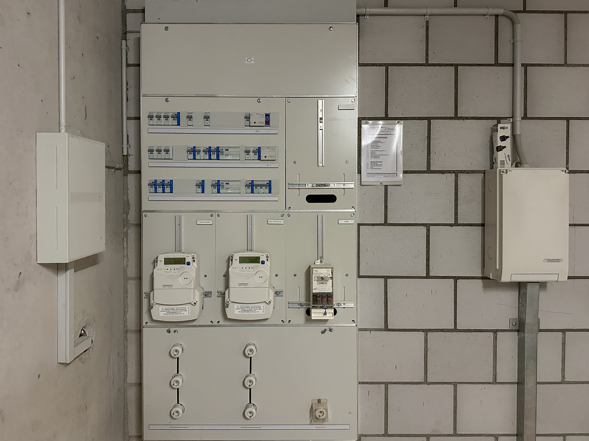 Technikraum mit Elektroverteilung