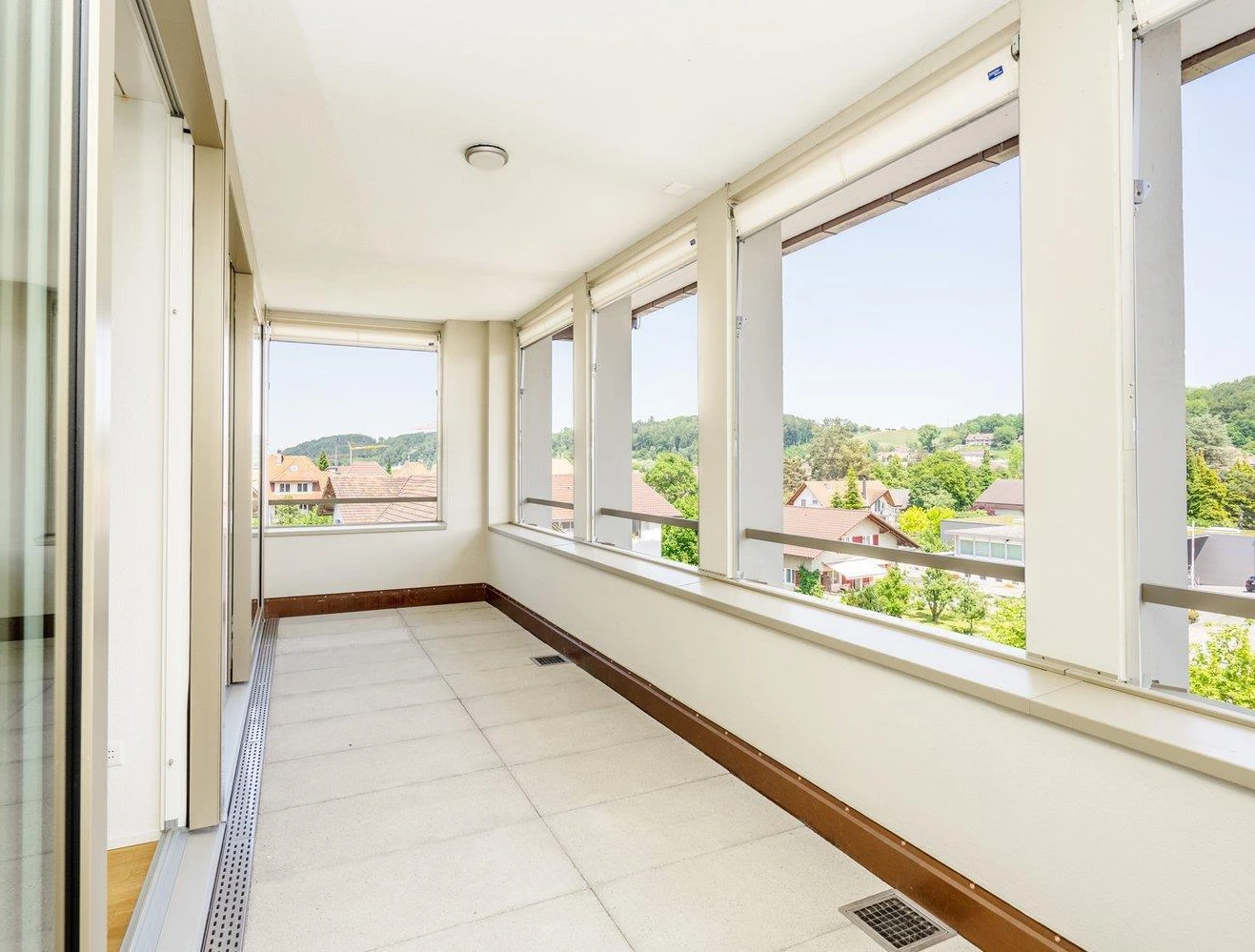 Verglaster Balkon mit Weitblick