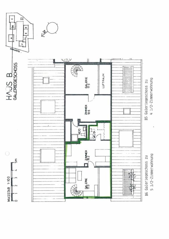 Haus B – Galeriegeschoss