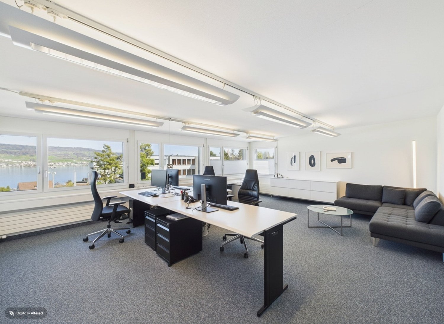 Büro-/Besprechungsraum mit Seeblick