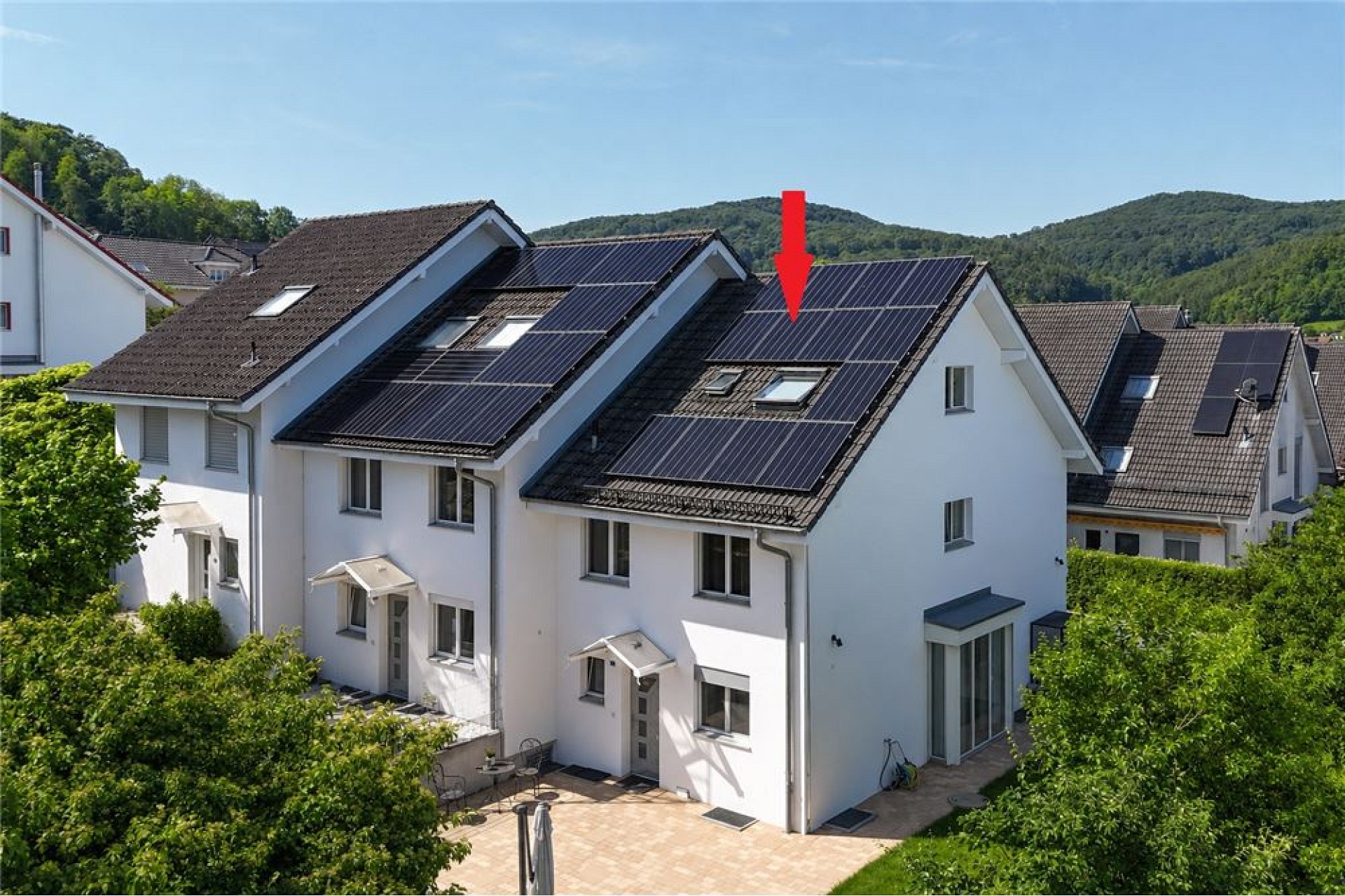 Wohnhaus mit Solardach