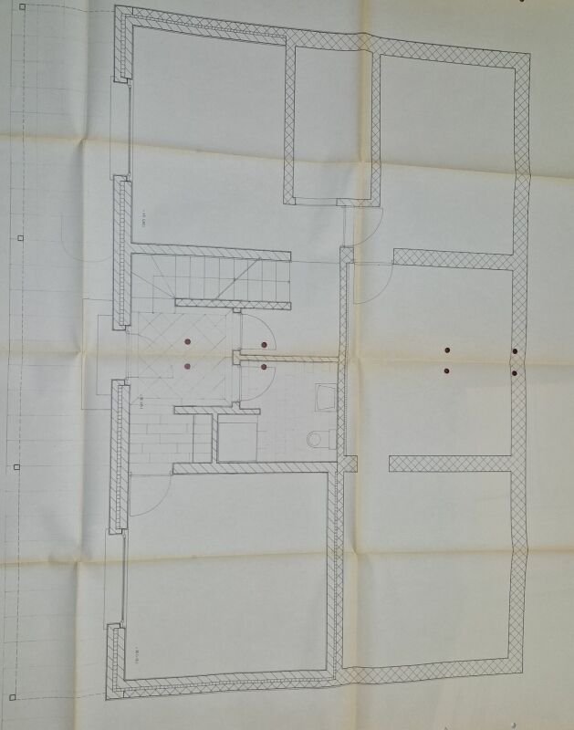 Grundriss eines Wohngebäudes
