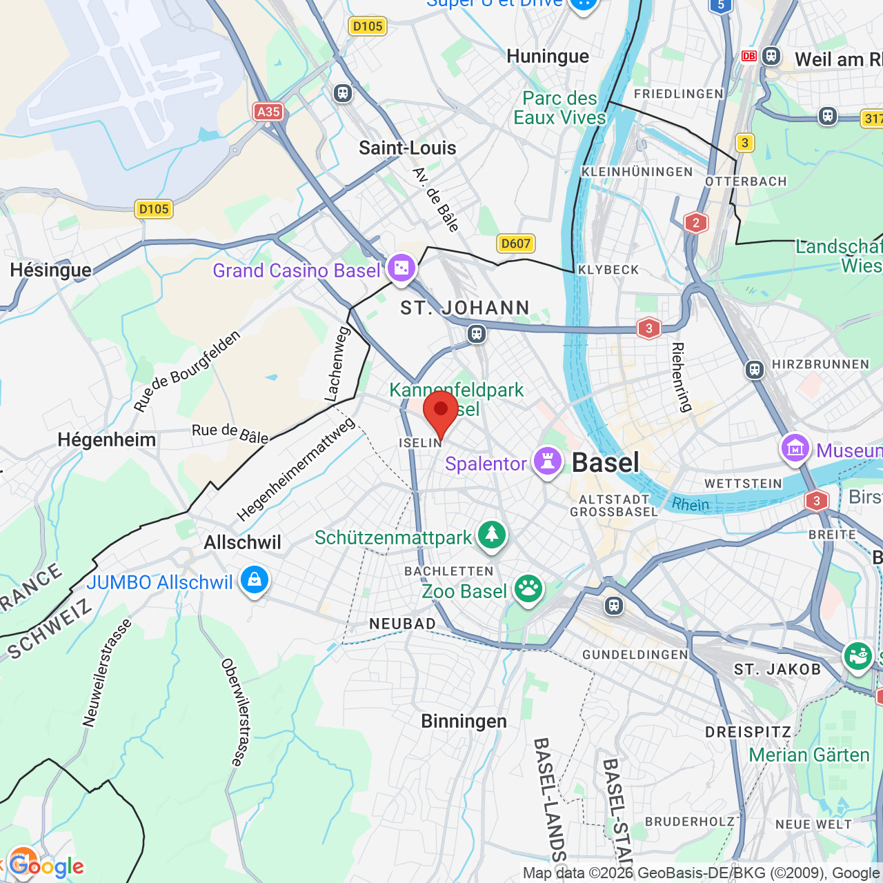 Unbekannte Kartenansicht