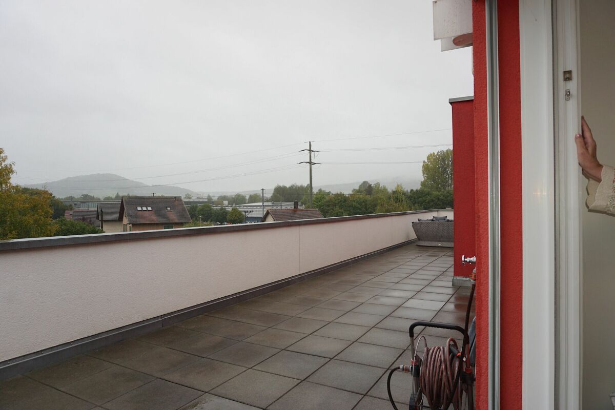 Dachterrasse mit Blick ins Umland