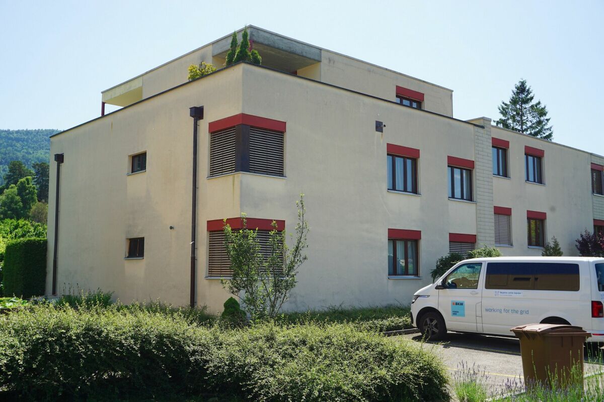 Moderne Wohnanlage mit Flachdach