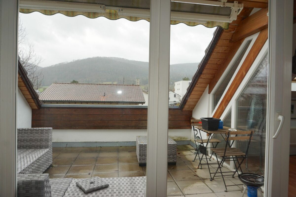 Dachterrasse mit Bergblick