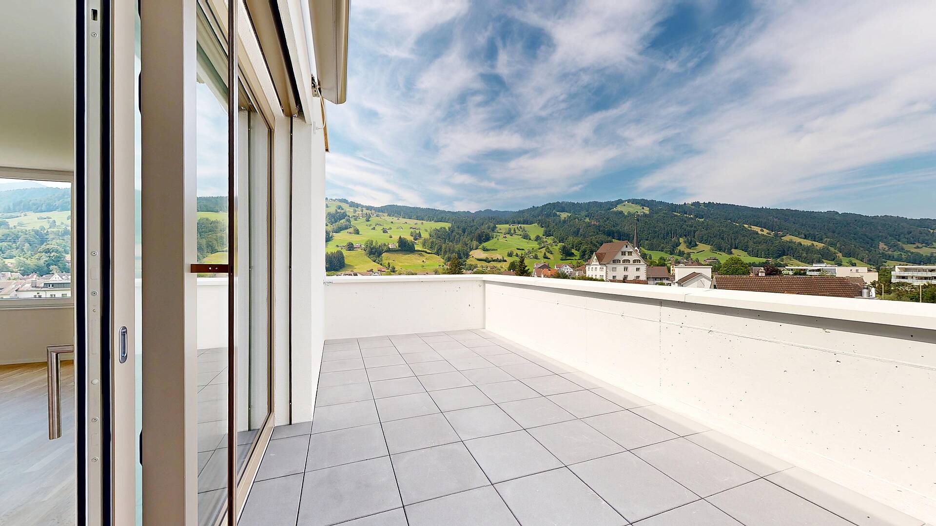 Balkon mit Panoramablick