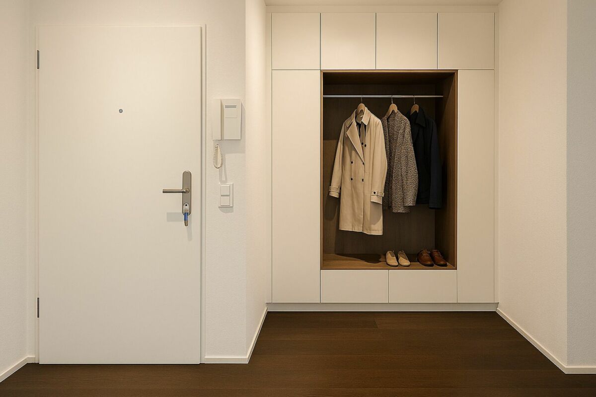Eingangsbereich mit Garderobenschrank