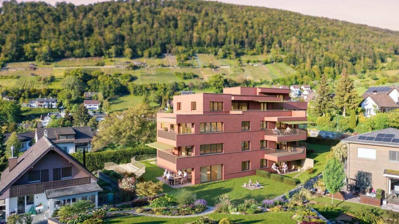Modernes Mehrfamilienhaus in grüner Hanglage