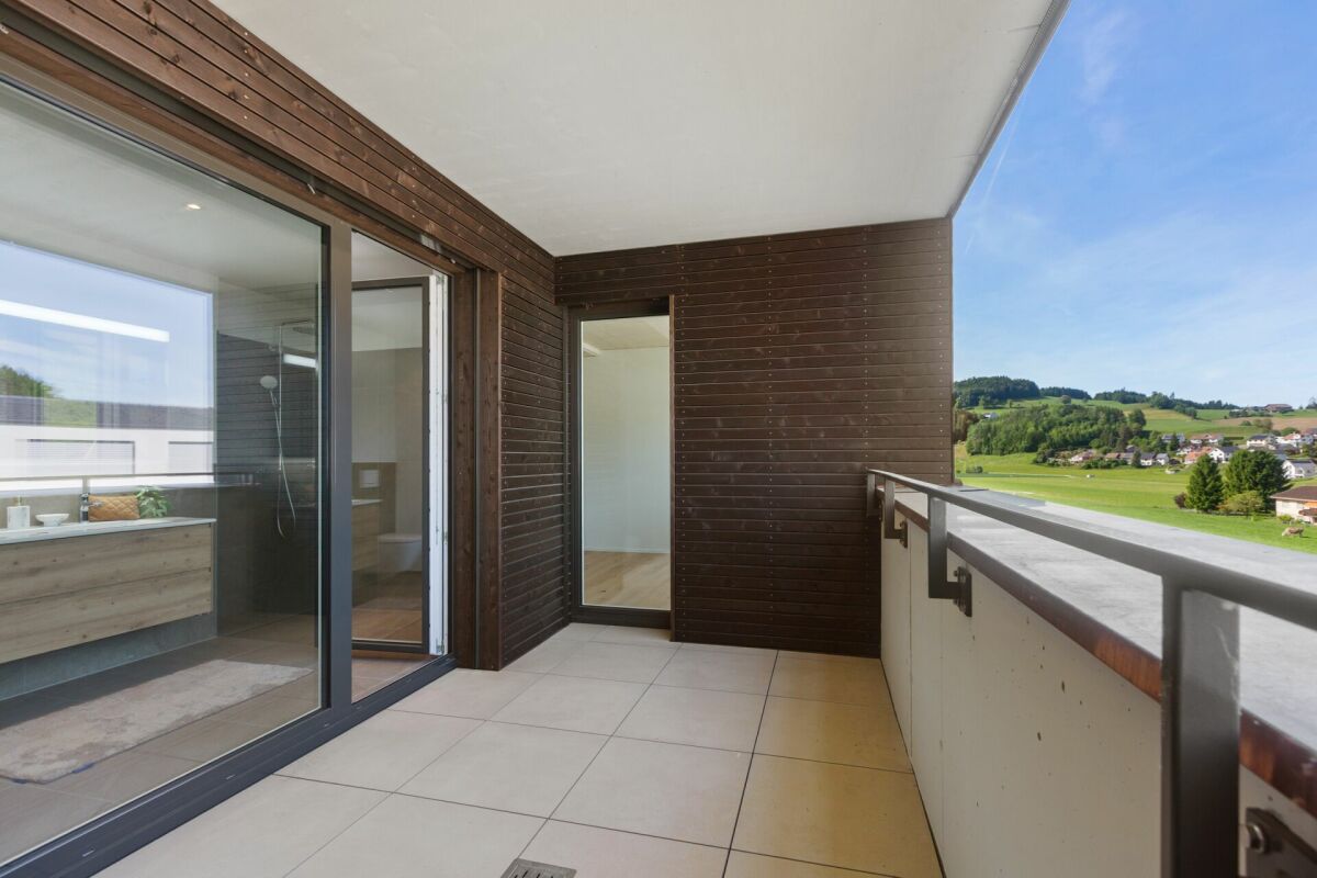 Balkon mit Blick ins Grüne