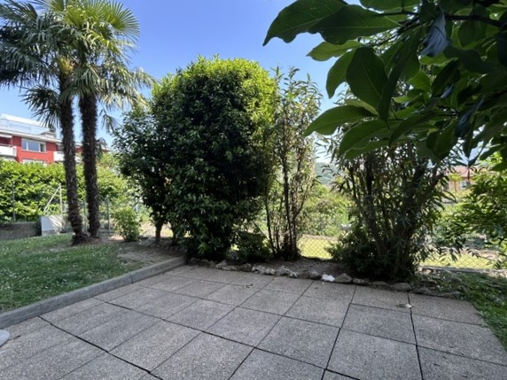 Terrasse mit Gartenblick