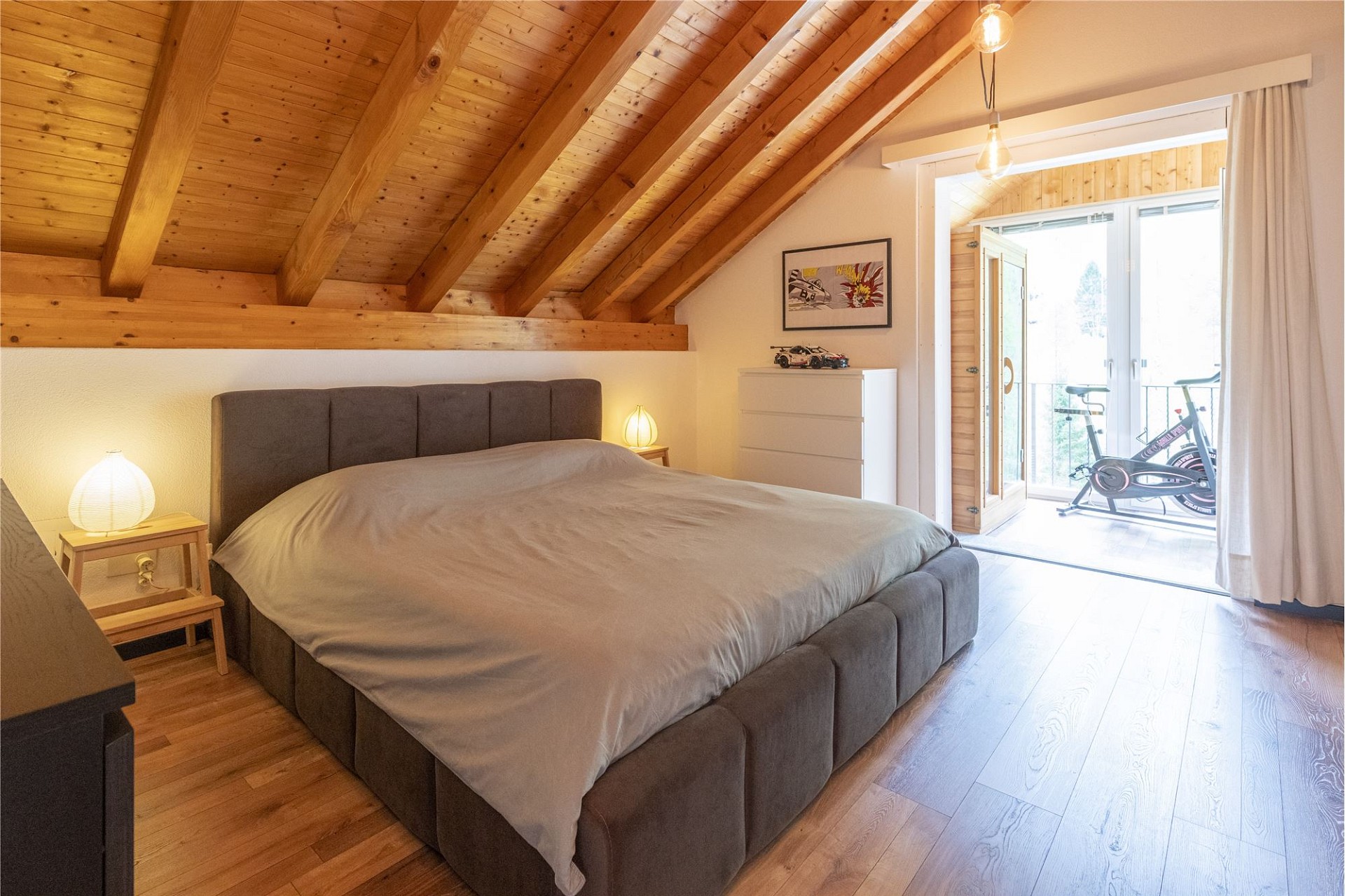 Gemütliches Dachgeschoss-Schlafzimmer