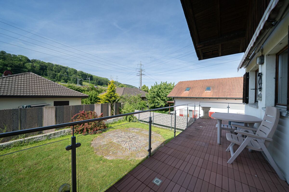 Balkon mit Gartenblick