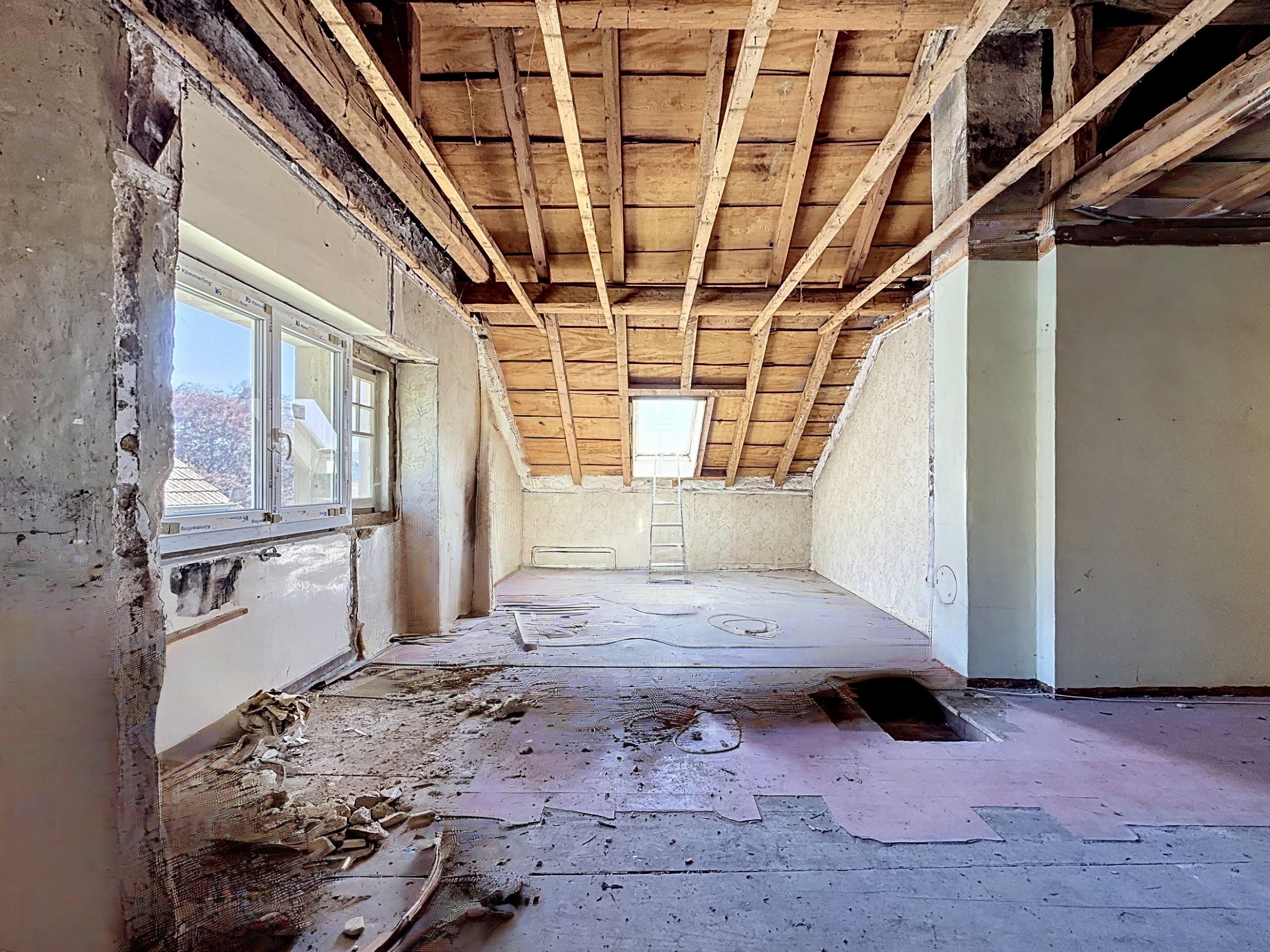 Dachgeschoss im Rohbau