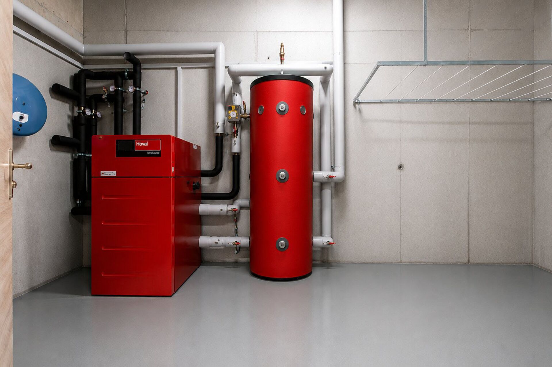 Technikraum mit Heizungsanlage
