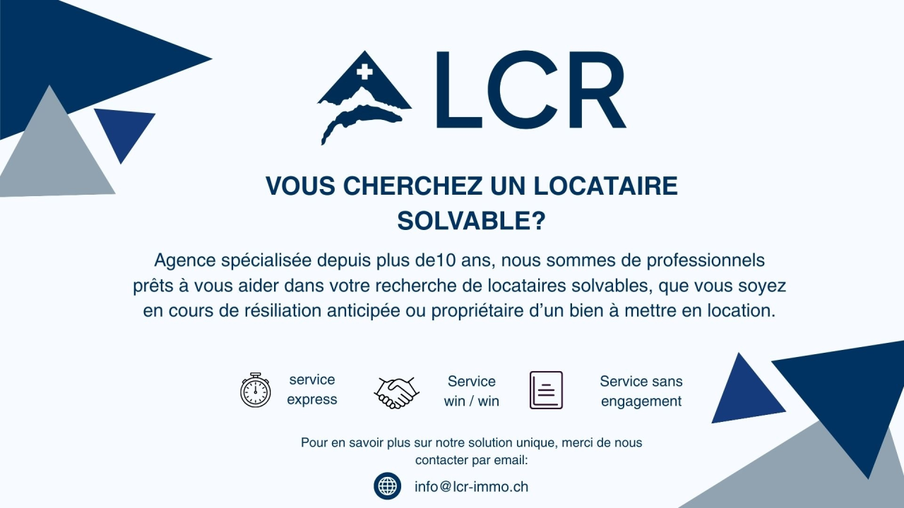 Werbe-/Hinweisslide für LCR-Immobilienservice