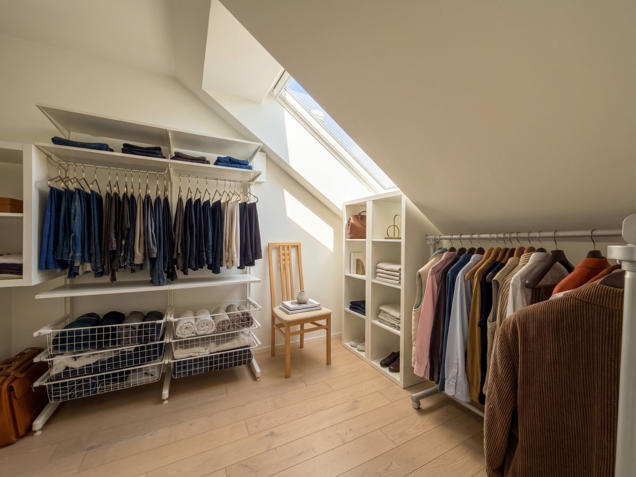 Ankleidezimmer im Dachgeschoss