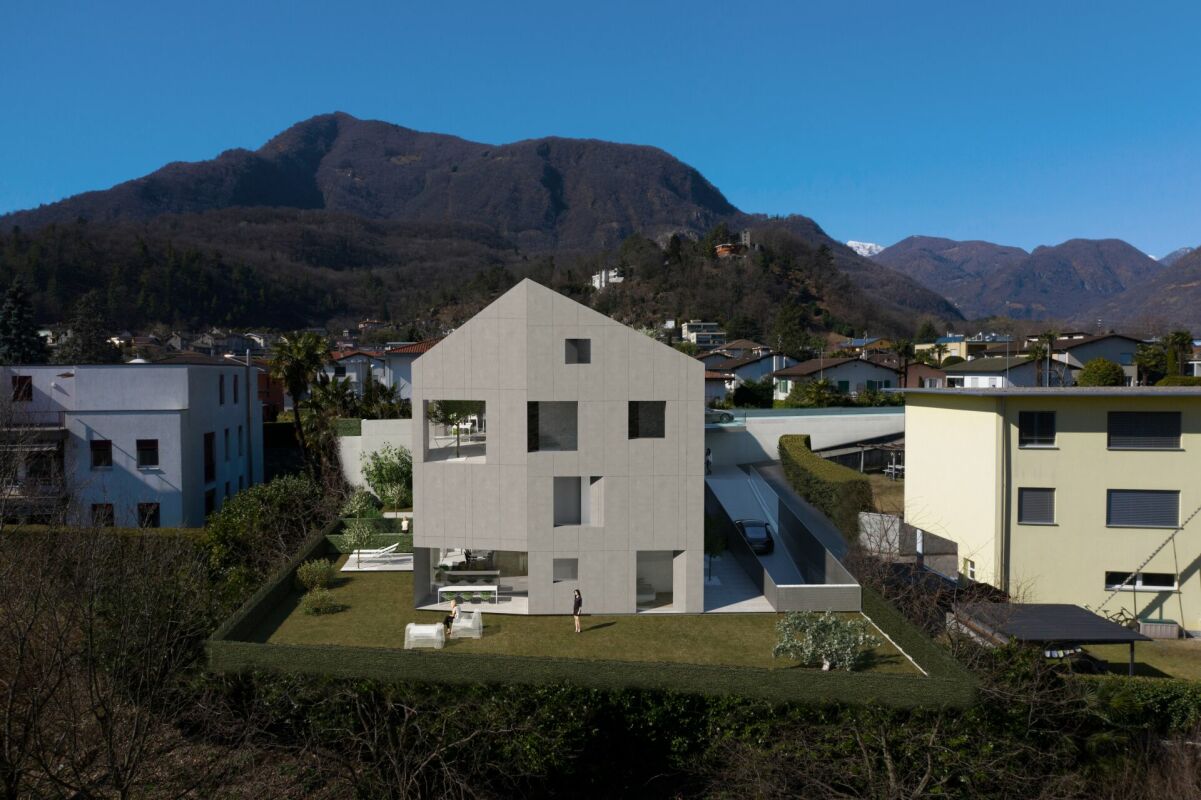 Moderne Villa mit Bergkulisse