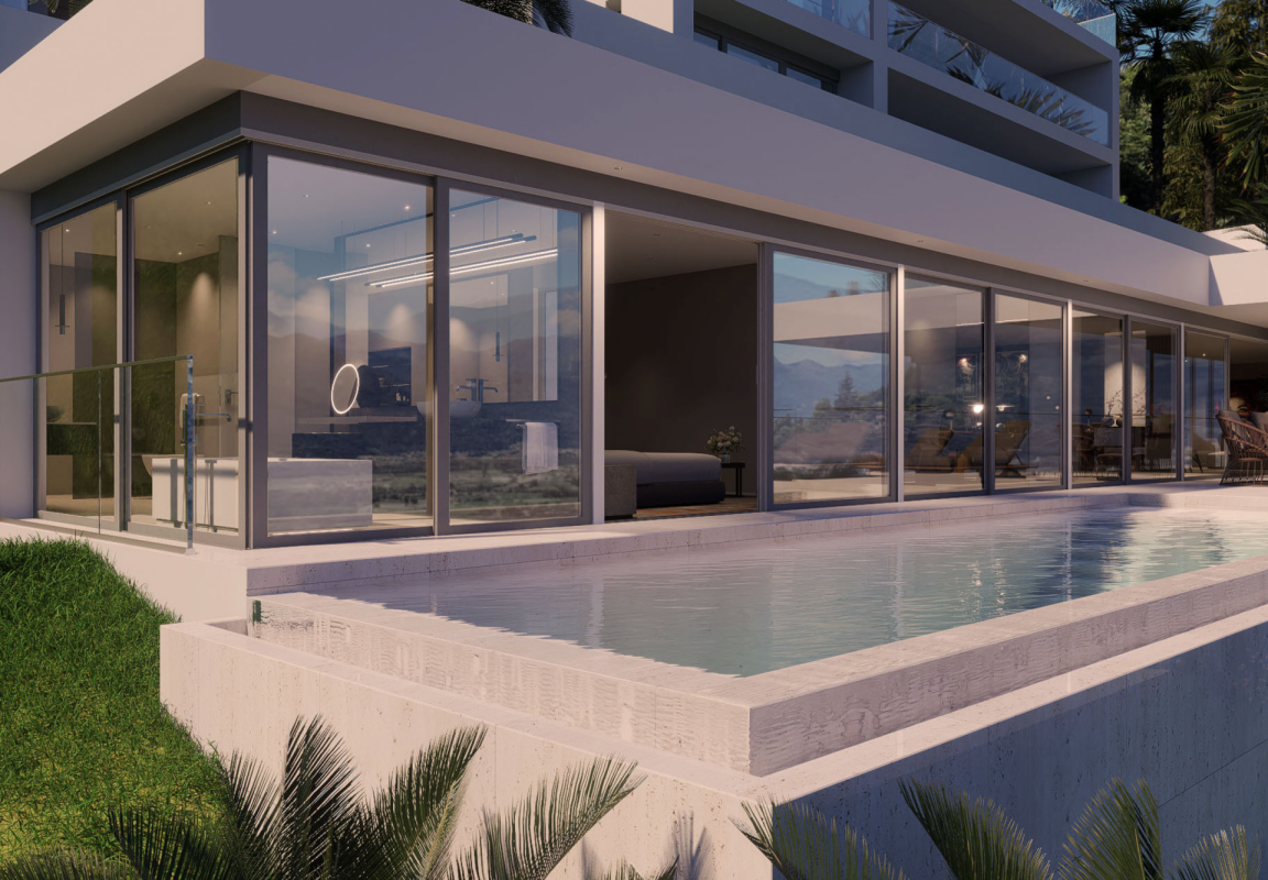 Moderne Villa mit Poolterrasse