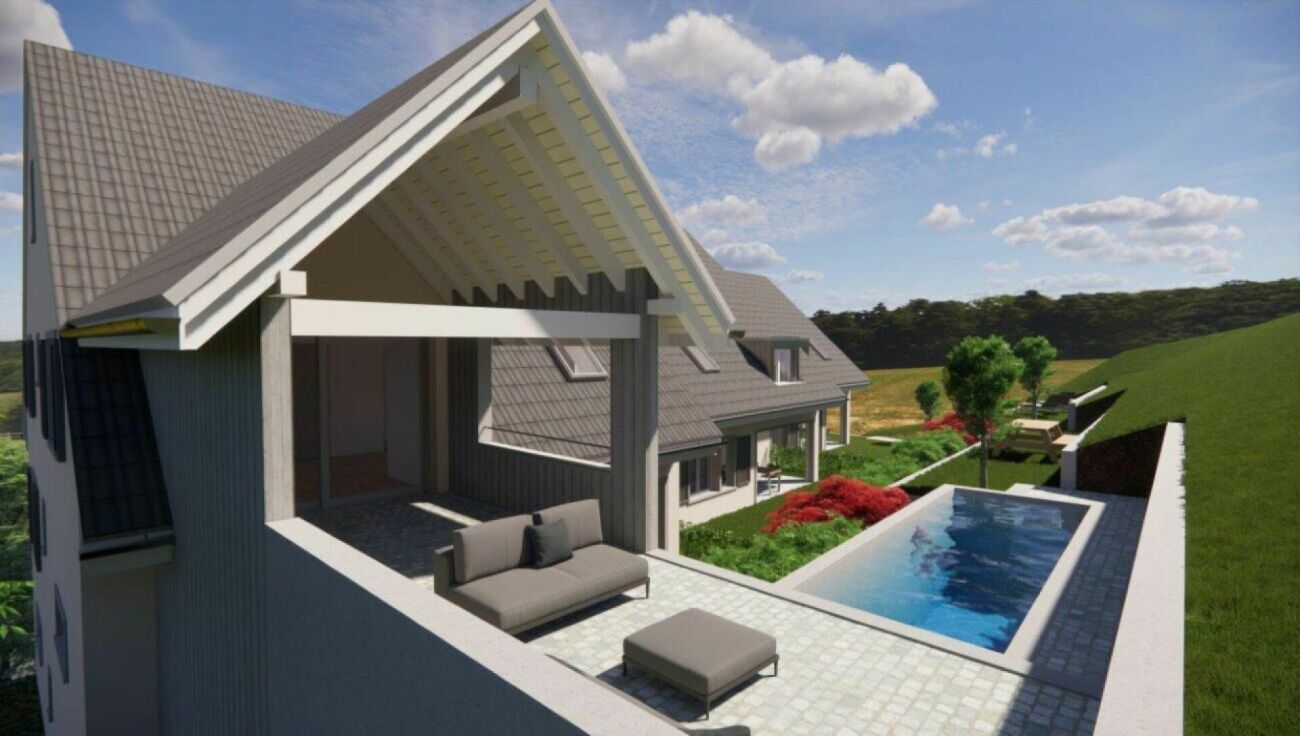 Dachterrasse mit Pool