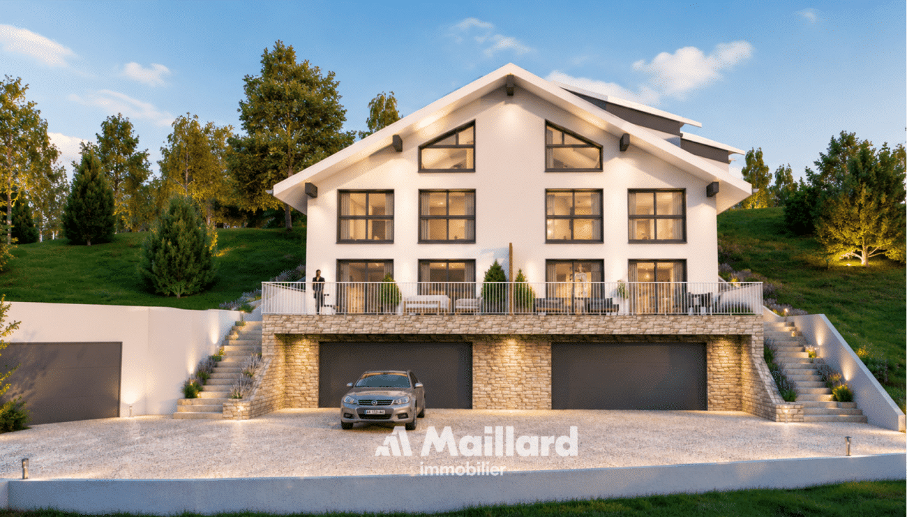 Moderne Villa in Hanglage mit Doppelgarage