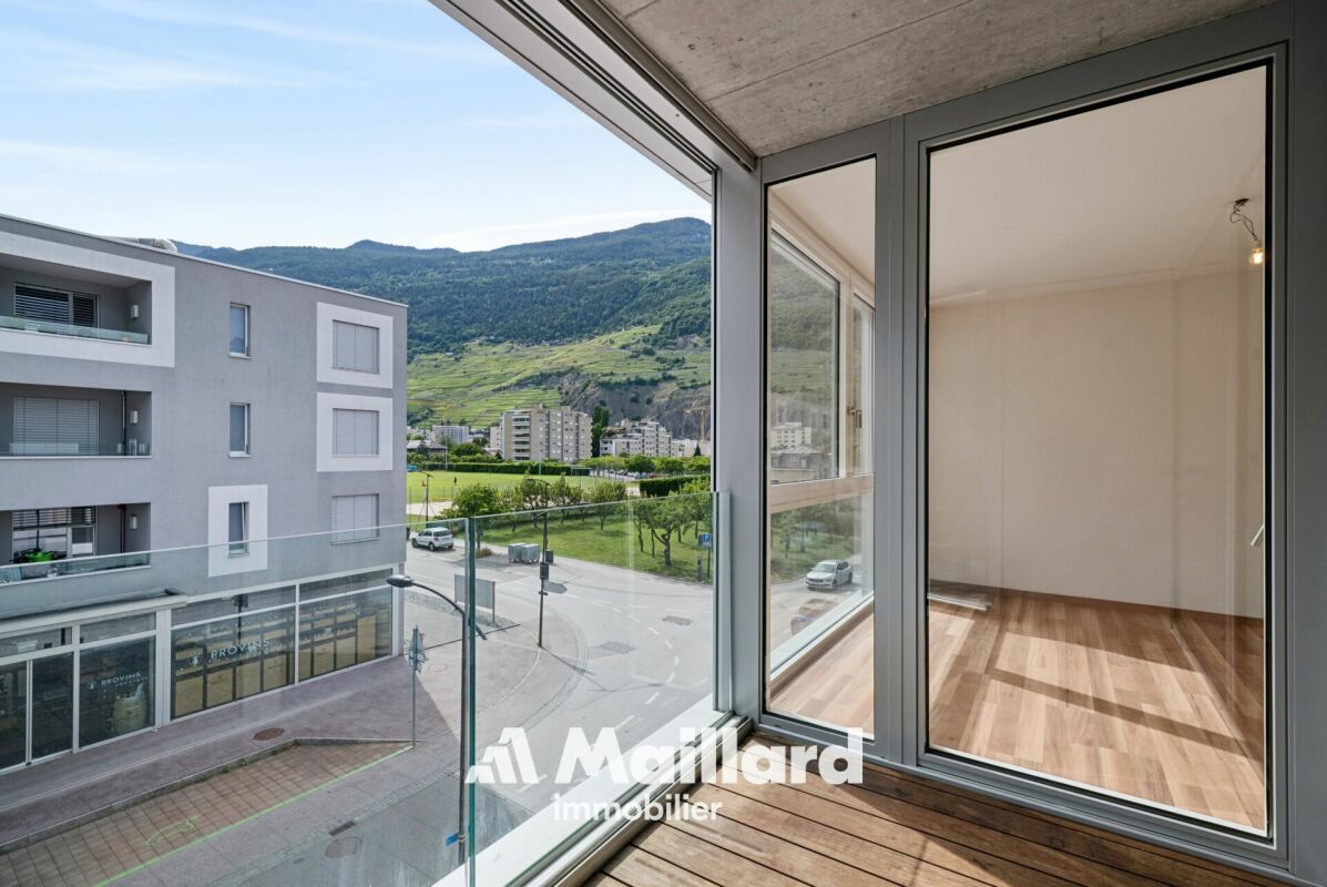Balkon mit Bergblick