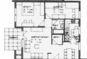 Grundriss einer Wohnung mit mehreren Räumen