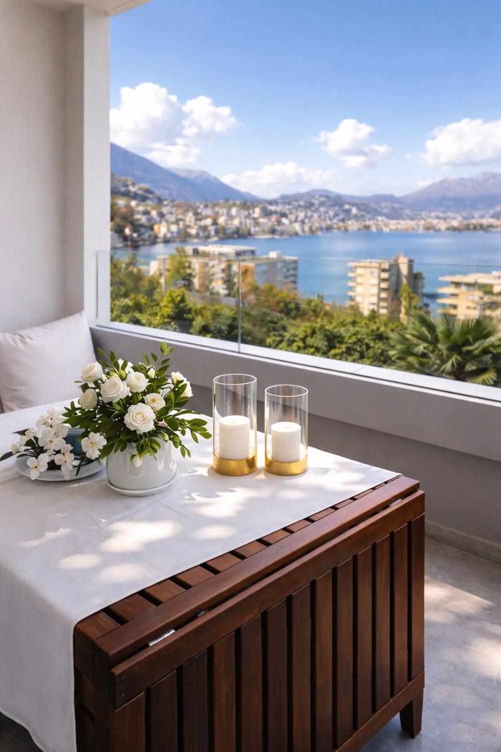 Balkon mit Seeblick