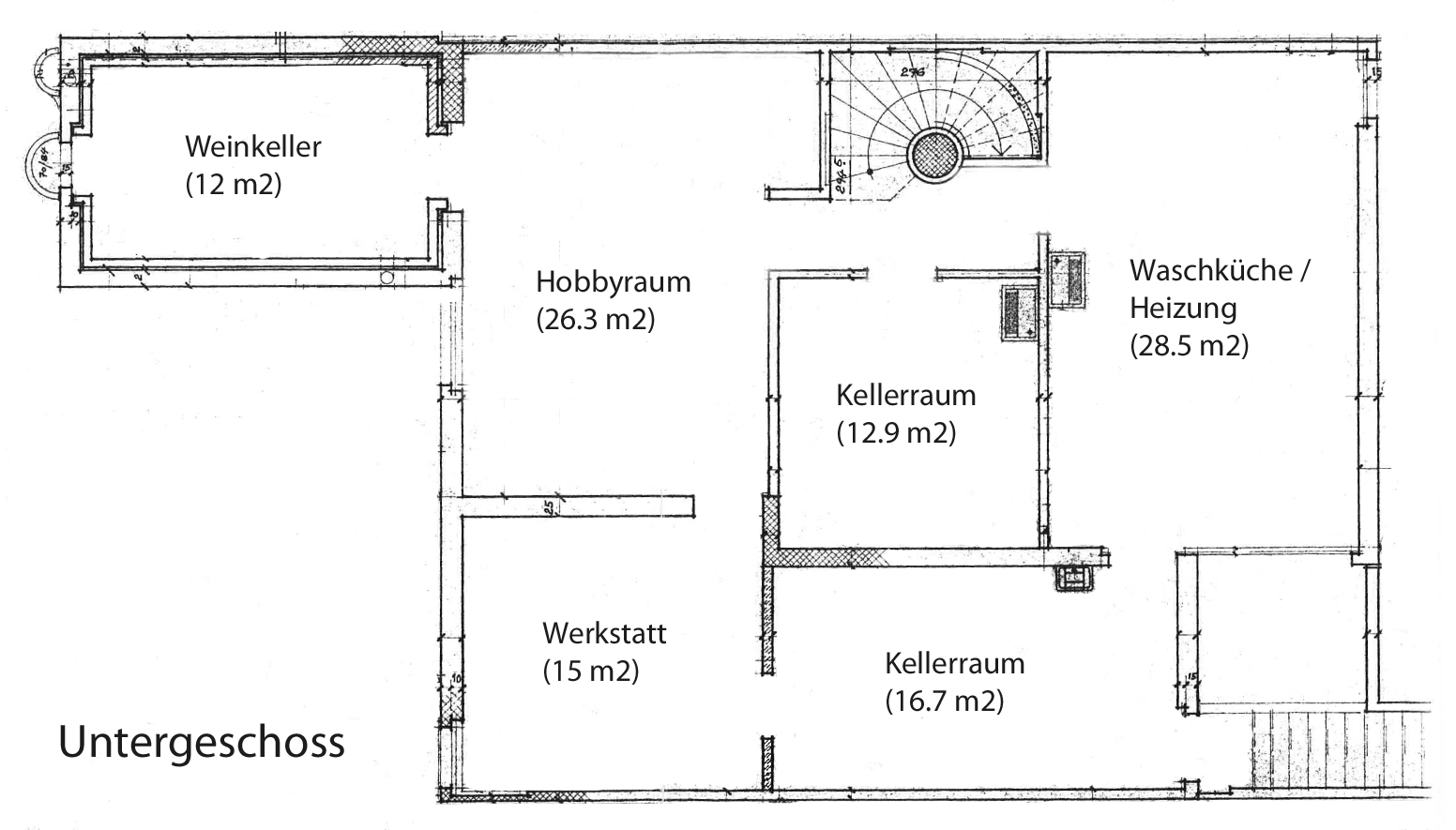 Grundriss Untergeschoss