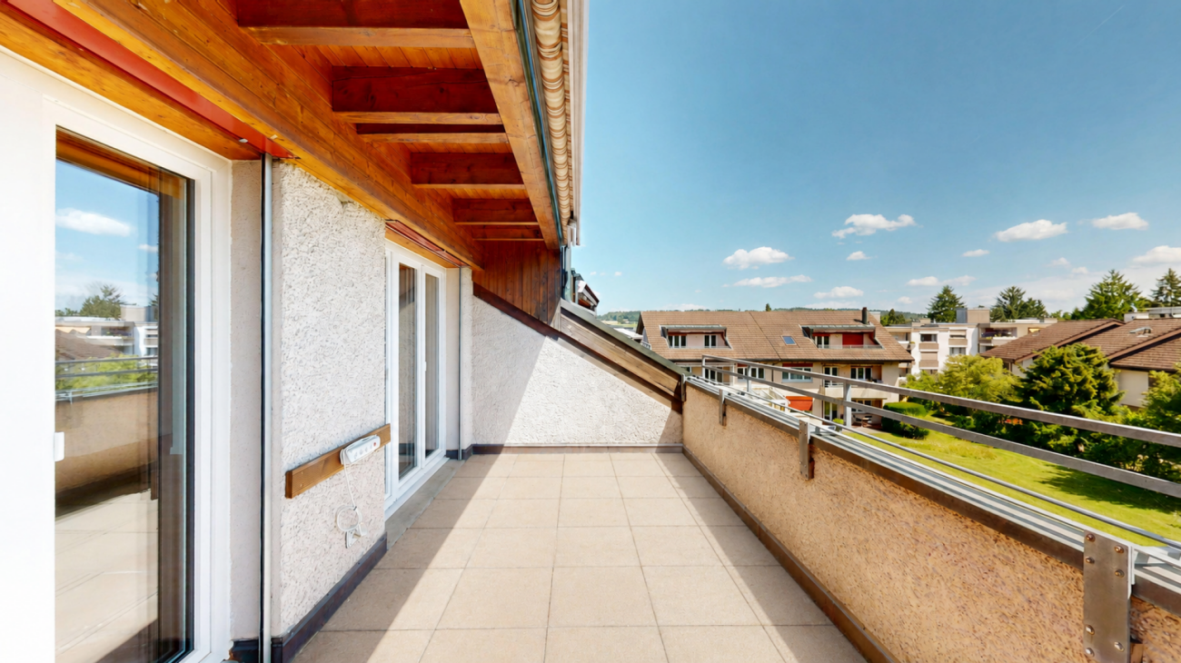 Dachterrasse mit Blick ins Grüne