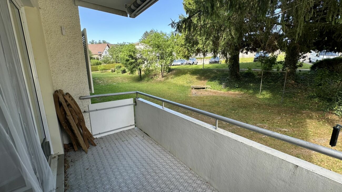 Balkon mit Gartenblick