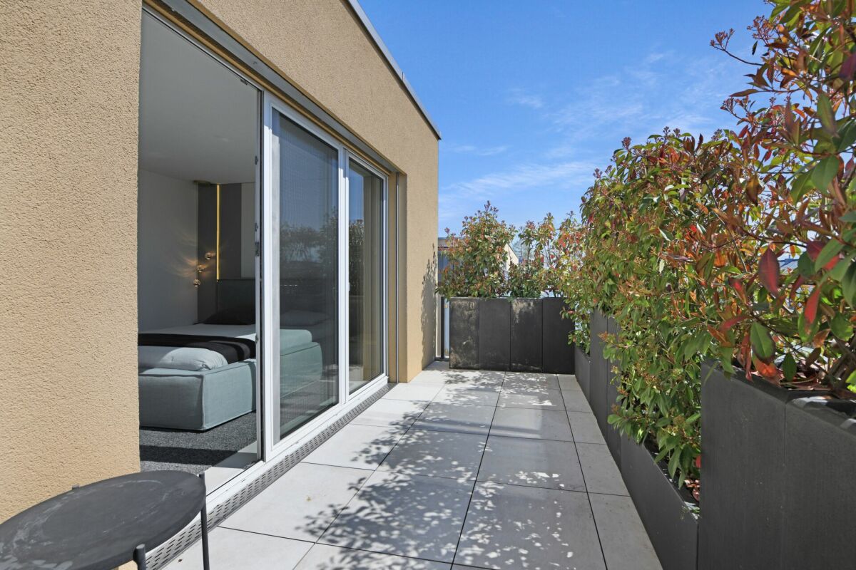 Dachterrasse mit Blick ins Grüne
