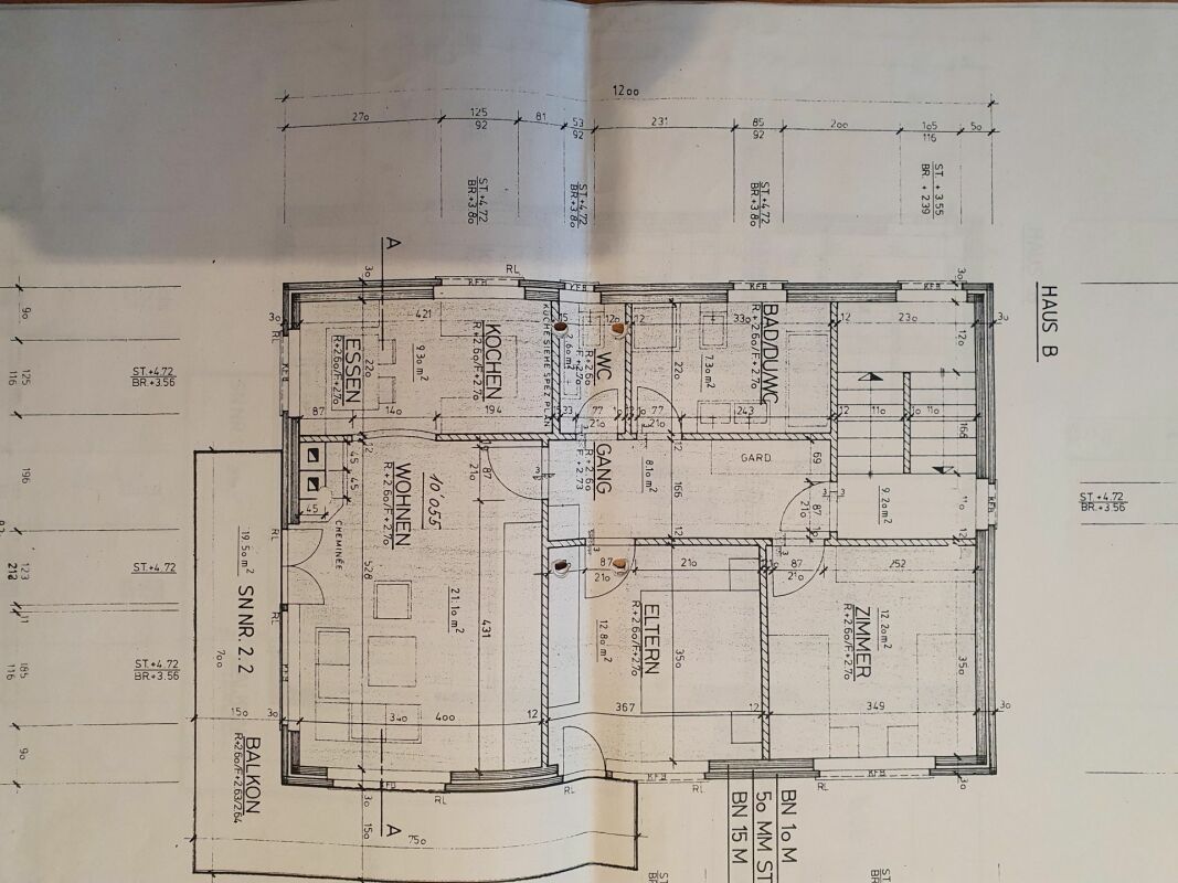 Grundriss einer Wohnung
